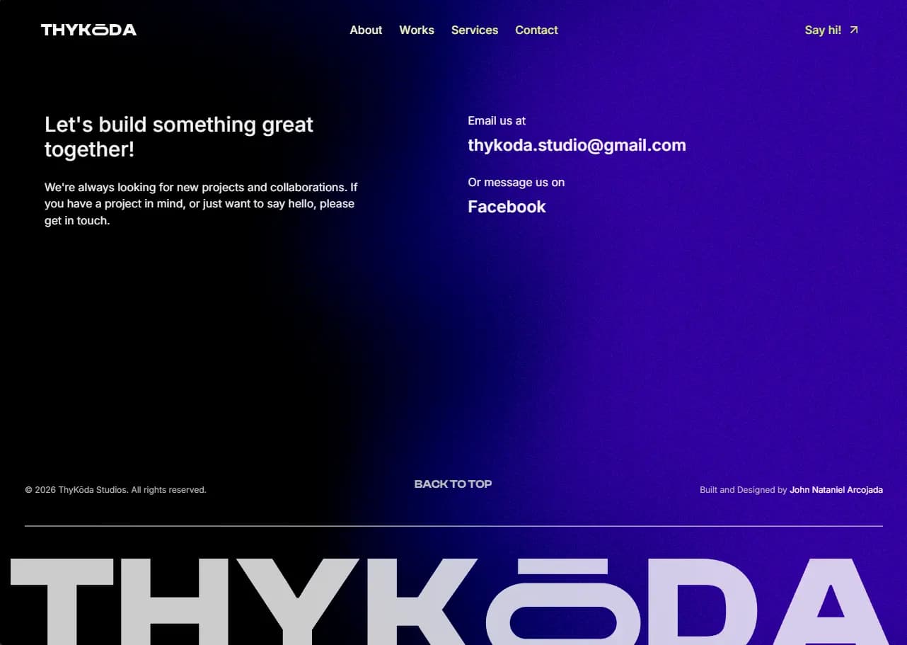 ThyKōda Footer