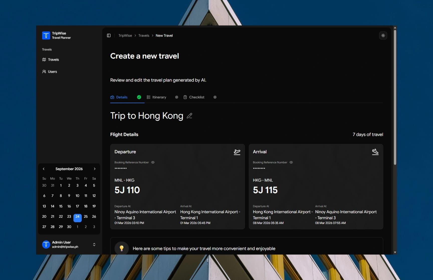 TripWise View 6