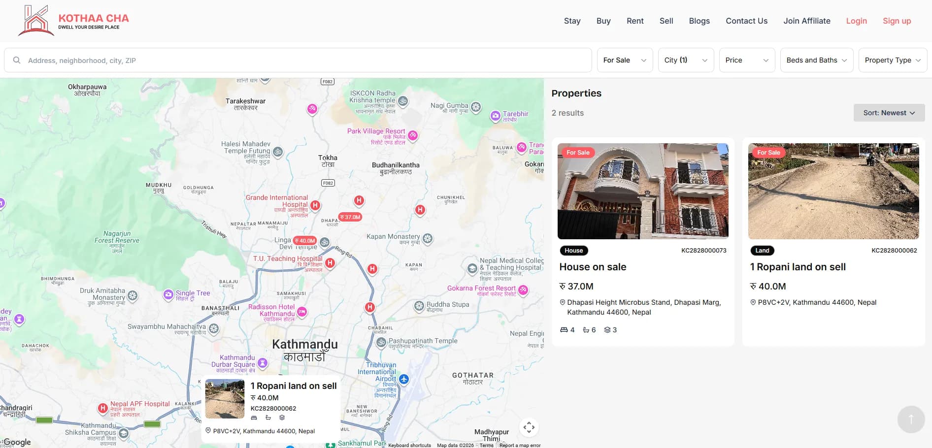 Kothaa Cha Maps