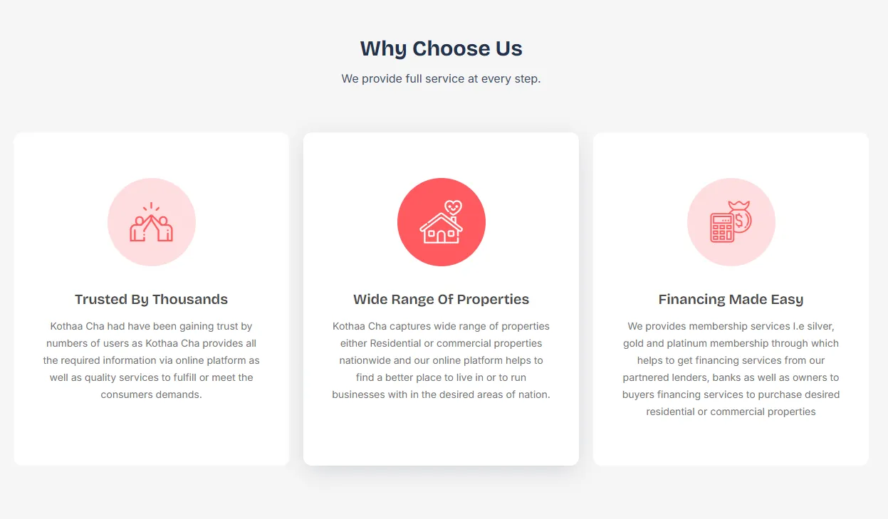 Kothaa Cha Why Choose Us